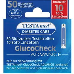 TESTAmed Glucocheck ADVANCE  1 Packung Kombipackung