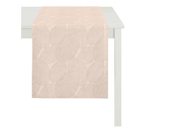APELT 3002 48X140 60 Tischläufer, Polyester, Kupfer/Creme
