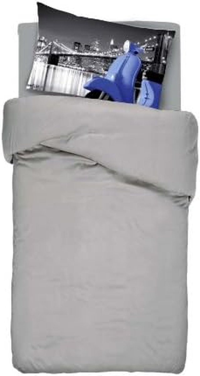 Blauw Dekbedovertrek Set 200x200 cm