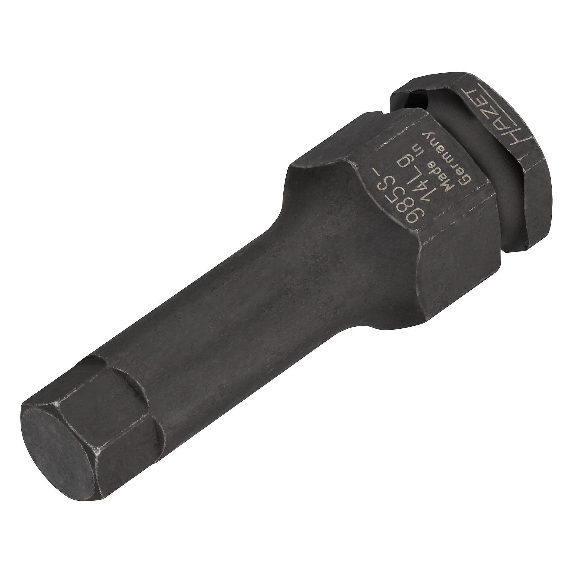 Hazet Schlag-, Maschinenschrauber Schraubendreher-Steckschlüsseleinsatz 985S-14LG Vierkant12,5 mm... (985S-14LG)