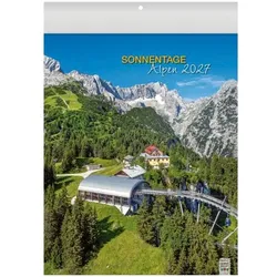 Brunnen Bildkalender »Sonnentage Alpen 2027«, 24.5x34.5 cm