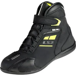 LS2 Garra, Schuhe wasserdicht - Schwarz/Neon-Gelb - 42 EU