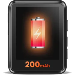 Avizar MP3/MP4 Clip 16GB 2" Display mit Bluetooth (16 GB), MP3 Player + Portable Audiogeräte, Schwarz