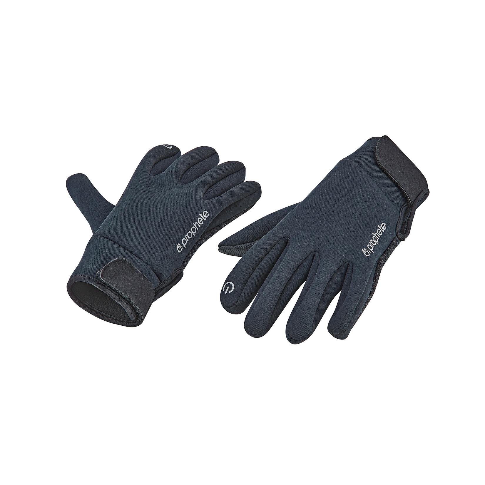 Winter Fahrradhandschuhe, wasserabweisendes und winddichtes Material, Relfektionselemente, Fleecefütterung, Größe: S/M, Farbe: schwarz