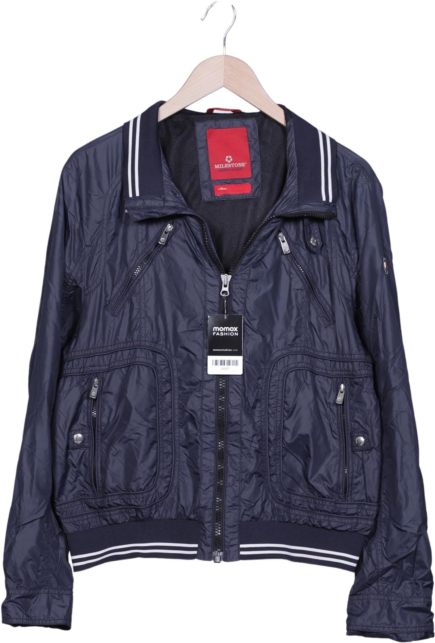 Milestone Herren Jacke, Marineblau, Gr. M, Synthetik - Second Hand