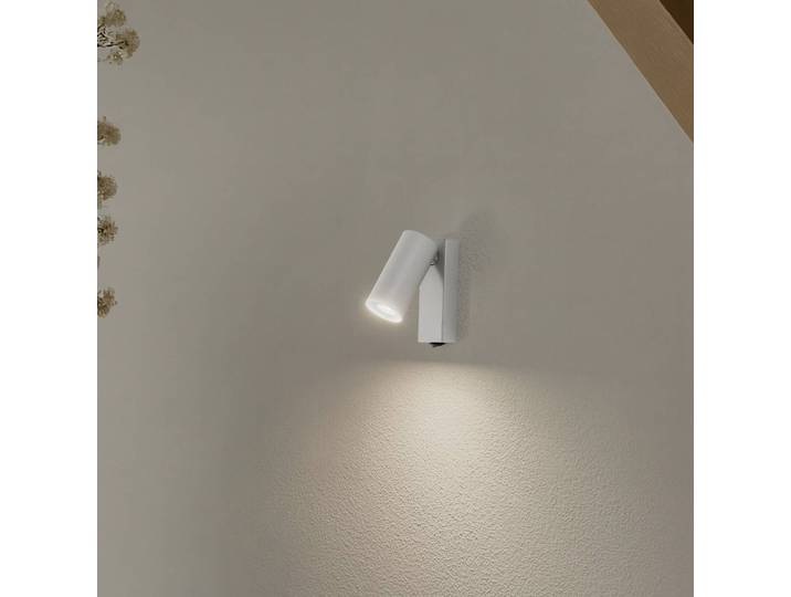 Wandstrahler FOURTY, hellgrau, Höhe 17 cm, Metall, GU10 FOURTY Nowodvorski Lighting, alu / grau / zink, für Wohn- / Esszimmer, Metall, Modern
