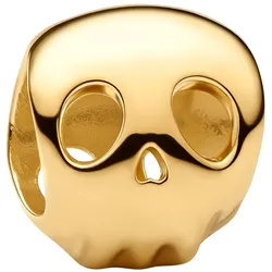 Pandora 764518C00 Goldfarbener Charm Totenkopf Mini