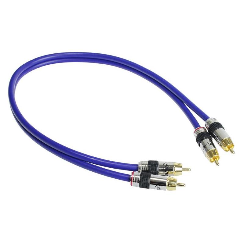 InLine Cinch Kabel AUDIO, vergoldete Stecker, 2x Cinch (0.50 m, Cinch Kabel) (89750P)