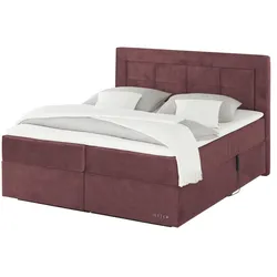 Jette Home Motor-Boxspringbett  Jette Patch ¦ rot ¦ Maße (cm): B: 162 H: 127