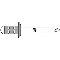 Gesipa Blindniet PolyGrip® Nietschaft dxl 4,8x17,0mm Alu/Stahl 50 St.
