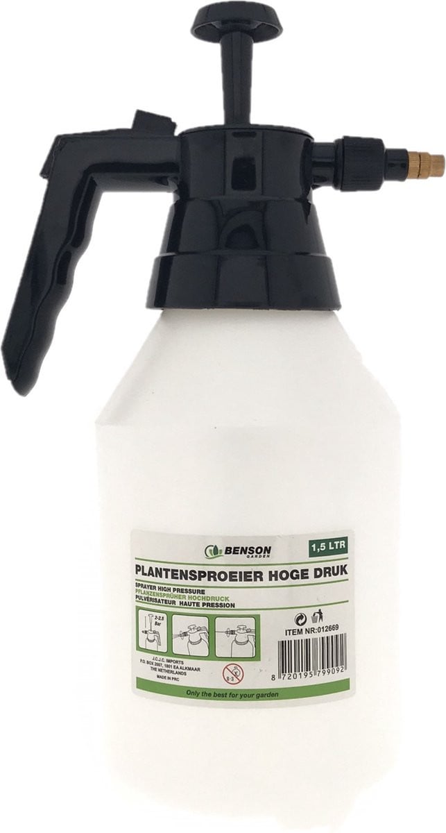 Benson Plantensproeier - 1,5 liter - Kunststof drukspuit