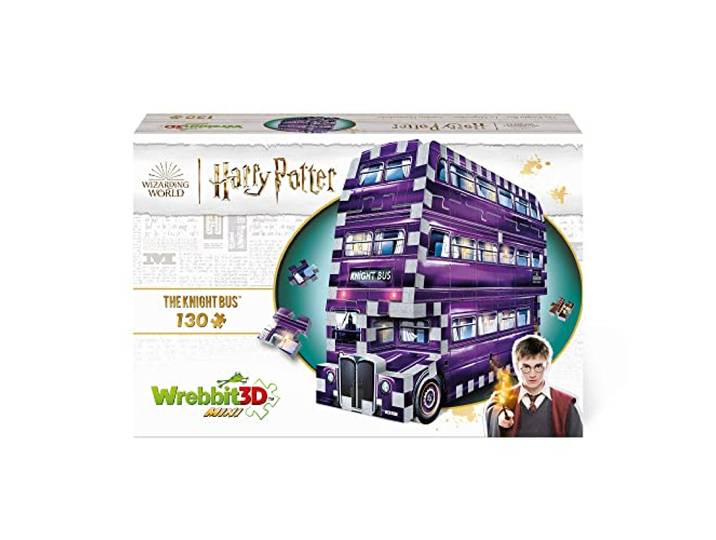 Wrebbit3D, Harry Potter: Mini Knight Bus (130pc), 3D Puzzle, Ages 12+