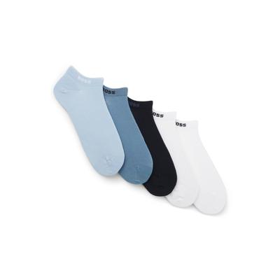 Sneakersocken BOSS "5P AS Uni CC", Herren, Gr. 39-42, bunt (open miscellaneous 980), Baumwollmischung, elastisch, Socken Sneakersocken, mit BOSS Label