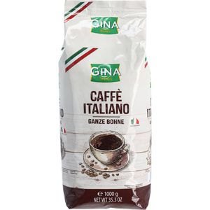 Gina Kaffee Caffe Italiano, ganze Bohnen, Arabica & Robusta, 1 kg
