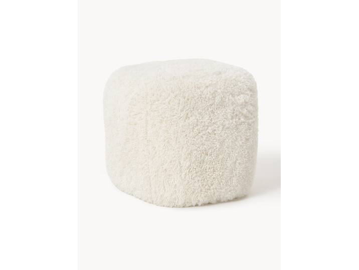 Pouf haut en peluche Wolke
