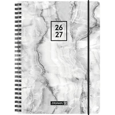 Schülerkalender 2026/2027 'Grey Marble' | A5, Kunststoff