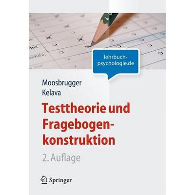 Testtheorie und Fragebogenkonstruktion, Taschenbuch von , Springer Berlin