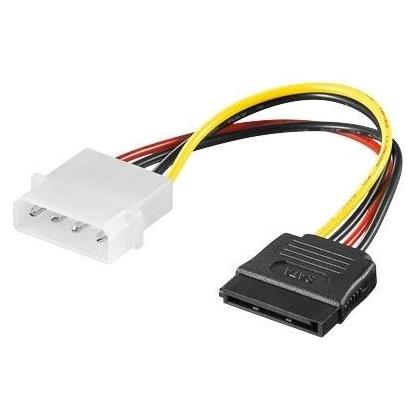 Exsys S-ATA Stromkabel 1 x 4 Pin an 1 x 15 Pin, 15cm (15 cm, SATA) (EX-K3610)