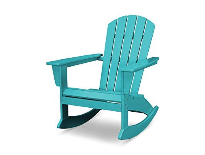 Polywood® Nautical Adirondack Rocking Chair in Aruba