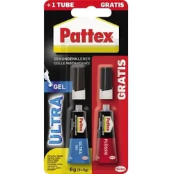 Pattex Sekundenkleber Ultra Gel 9H PSGLB +Flüssig 3g Gratis
