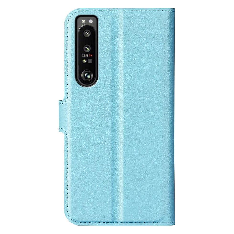 Cover-Discount Sony Xperia 1 IV - Leder Etui Hülle hellblau (Sony Xperia 1 IV) (101304138A)