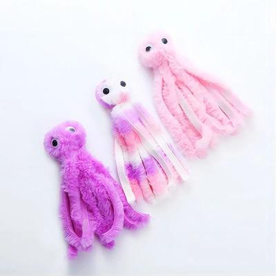 Uplift Picks Cute Octopus Plush Cat Toy For Interactive Bite Play 3 Pcs