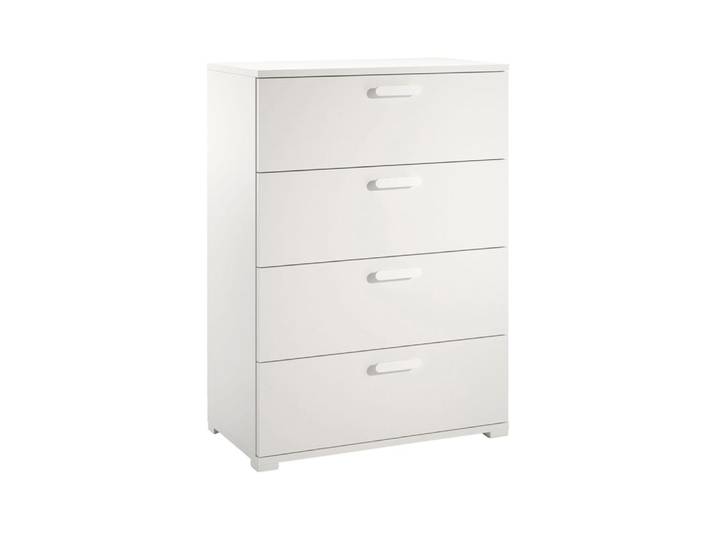 Commode en bois mélaminé blanc 70x39x98h cm