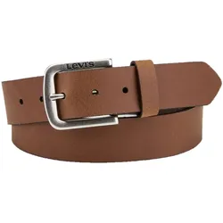 Levi's Herren Ledergürtel Seine in Hellbraun-90