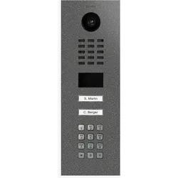 DoorBird D2202KV IP Video Türsprechanlage DB 703, Edelstahl, pulverbeschichtet, seidenmatt