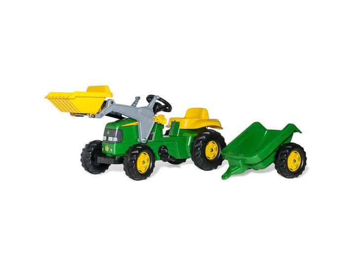 RollyKid JD Lader+Anhänger Rolly Toys Grün Kunststoff - Farbe: Grün/Gelb