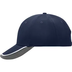 Myrtle Beach Unisex Half-Pipe-Sandwich Kappe Klassische Cap MB049 navy/white/light grey one size