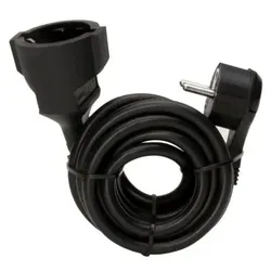 Kopp Verlängerung, Schutzkontakt-Flachstecker und Schutzkontakt-Kupplung, 3m