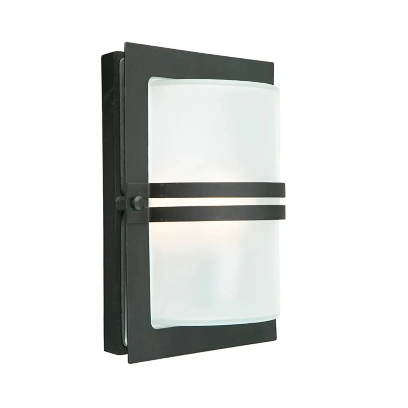 Norlys Basel LED Buiten Wandlamp Matot Zwart Aluminium