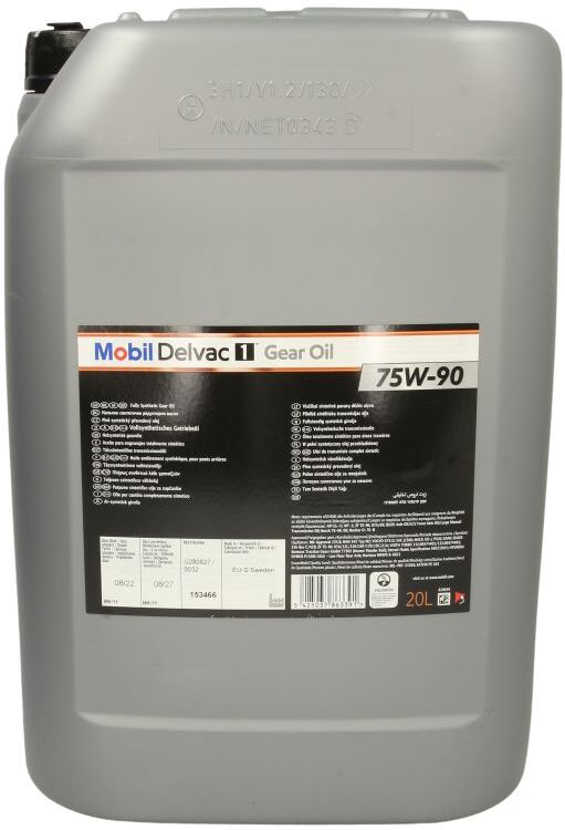Getriebeöl MOBIL 153466 DELVAC 1 GO 75W90 20L