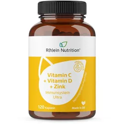 Vitamin C+Vitamin D+Zink Immunsystem Ultra Kapseln 120 St