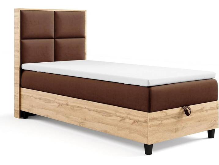 Best for Home Boxspringbett Boxspringbett Trinity K-2 Plate Single mit Bettkasten & Topper H3 (70x200 80x200 90x200 100x200 cm), Verschiedene Liefermöglichkeiten, TOP Preis-Leistungs-Verhältnis