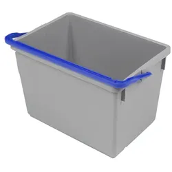 Numatic 10-Liter Eimer (grau) mit farbcodiertem Henkel (blau)
