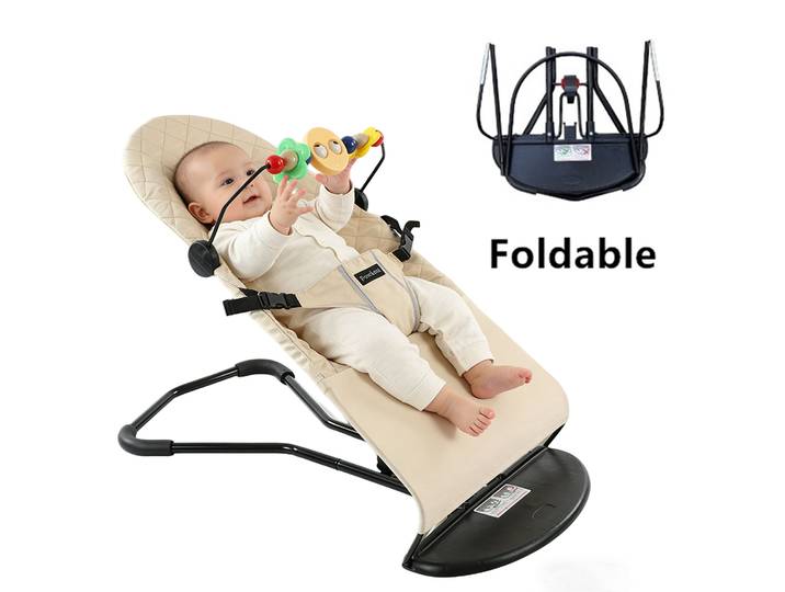 Siège videur convertible 2 en 1 avec barre à jouets – Siège sain aux hanches autobloquant sans batterie pour nourrissons de 0 à 2 ans