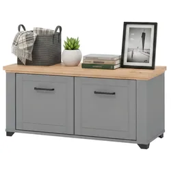 Dmora Menfi - Flurmöbel, 104x41x48h cm Grau, ein Regal