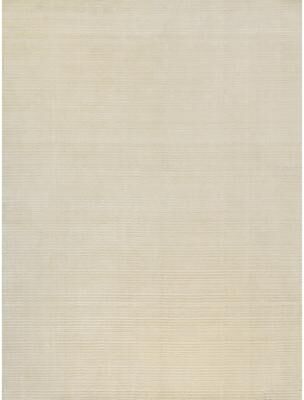 Exquisite Rugs Cavallo Modern handloomed Nylon/Wool Beige Area Rug