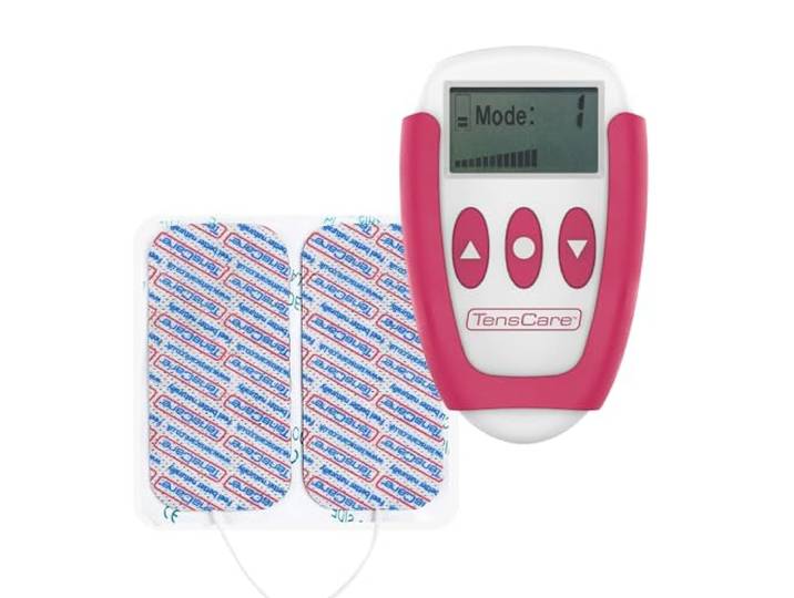 TensCare Ova+ - 4 op maat gemaakte TENS-programma's voor pijnverlichting door menstruatiepijn, ednometriose en dysmenorroe. Stille eenheid voor thuis, op het werk of onderweg