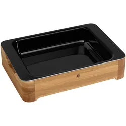 WMF Auflaufform Fusiontec 36 cm x 26 cm x 8 cm, Auflaufform, Schwarz, Braun