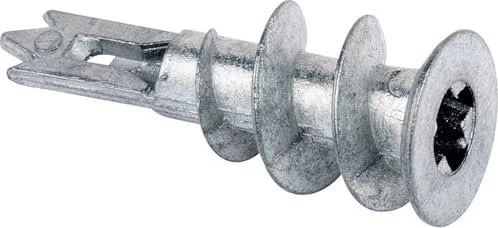 Fischer Gipskartondübel Metall GKM 12 (silber, 100 Stück, mit Schraube)