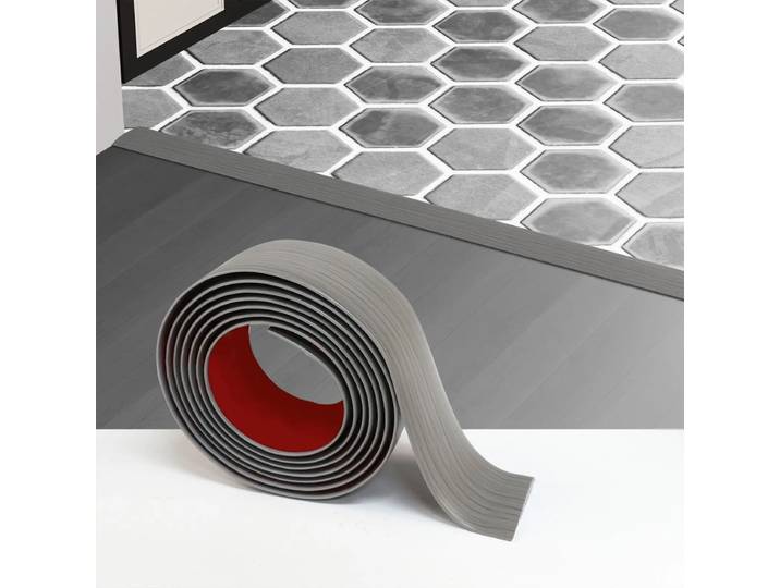 Art3d Ruban de transition adhésif en vinyle, longueur 1 m, aspect bois grisé, couvre les joints pour stratifié, carrelage et tapis, pose facile à décoller et à coller pour cuisine, salon et salle de bain