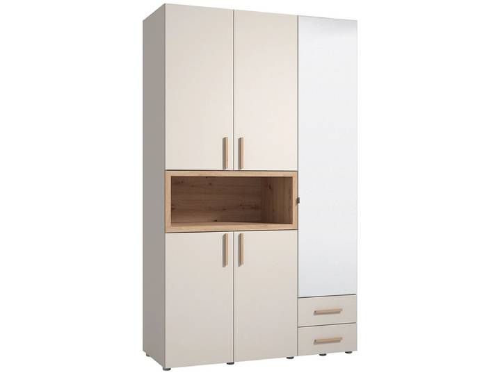 Drehtürenschrank CRUSH kaschmir 5 Türen