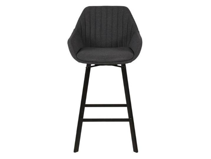 Chaise hauteur plan de travail pivotante grise foncée