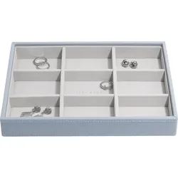 Stackers Schmuckkästchen classic 9-Fächer graublau