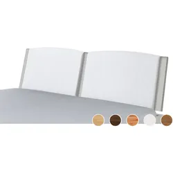 Hasena »Comfy« Kopfteil gepolstert 140 cm / Wildbuche natur, geölt / Pepe grey