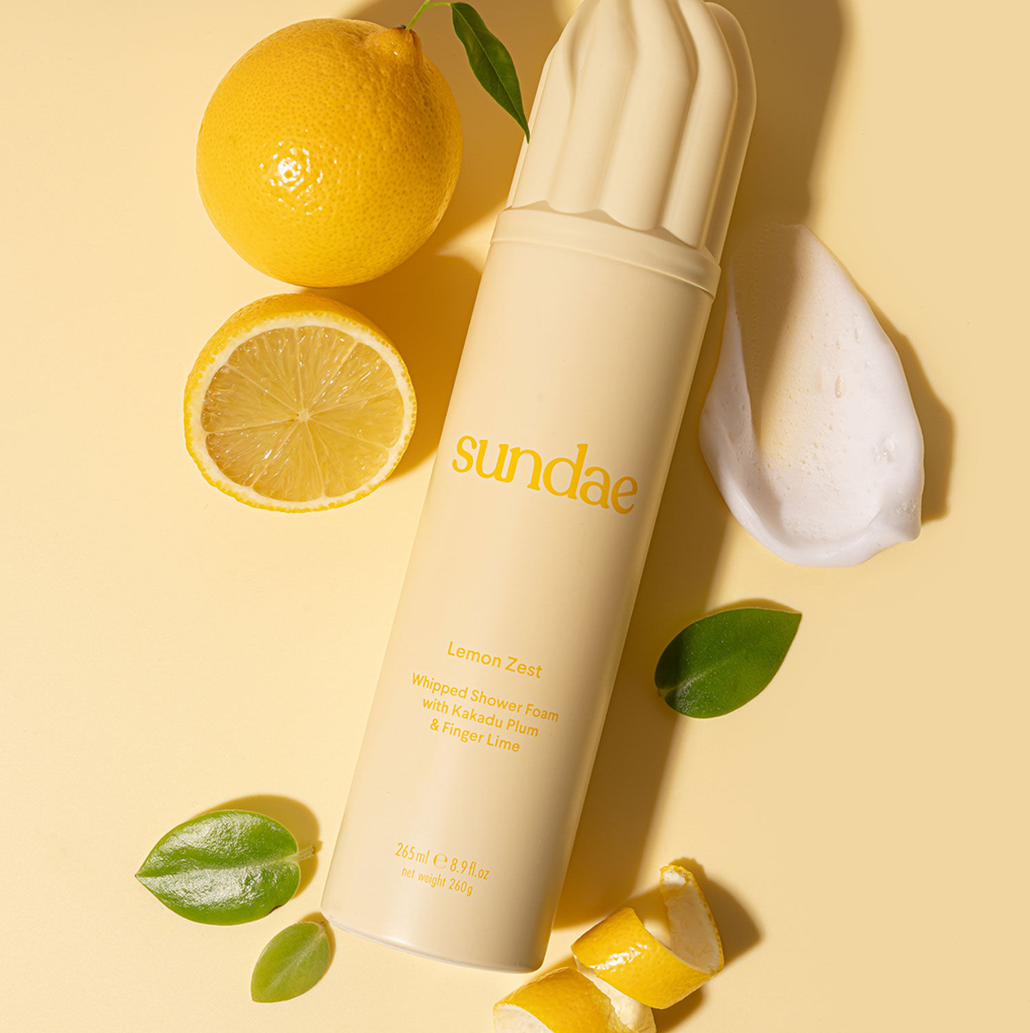 SUNDAE BODY Lemon Zest Whipped Shower Foam 265ml
