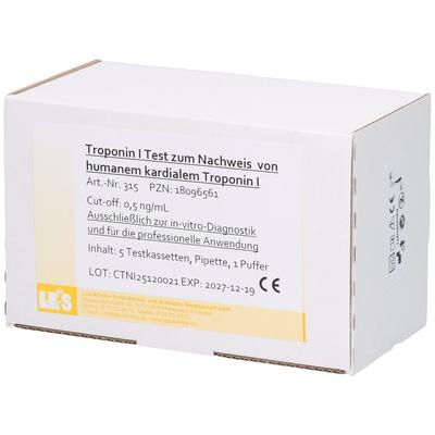 Troponin I mit Puffer Testkassetten 5 St Test